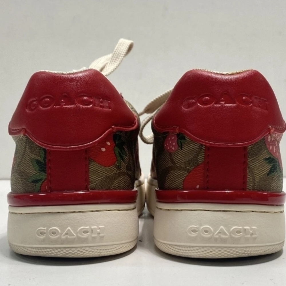 Coach Sneakers with Red Strawberry Design 6b - Picture 3 of 8